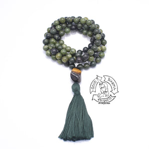 "Enduring Abundance"- Canadian Jade Handmade 108 Stone Mala