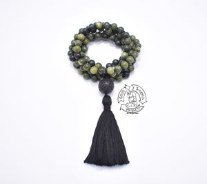 "Abundance"- Canadian Jade Handmade 108 Stone Mala