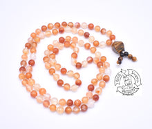 Load image into Gallery viewer, &quot;Inspiring&quot; - Carnelian Handmade 108 Stone Bead Japa Mala
