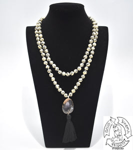 Mala Handmade with 108 Dalmatian Stone Beads