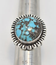 Load image into Gallery viewer, Ernest Wood Navajo Sterling Silver Turquoise Statement Ring - Size 13

