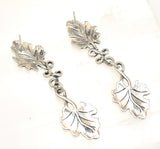 Carolyn Pollack Sterling Silver Leaf Earrings