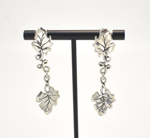 Carolyn Pollack Sterling Silver Leaf Earrings