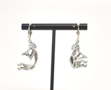 Kokopelli Large Solid Sterling Silver Southwest Earrings