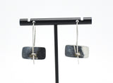 Vintage Murano Glass Sterling Silver Earrings