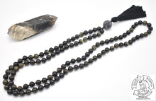 Load image into Gallery viewer, Golden Obsidian Handmade Mala
