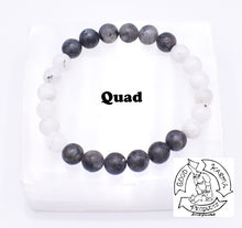 Load image into Gallery viewer, &quot;Grounding Moon&quot; - Moonstone and Larvikite Handmade Stone Bracelet
