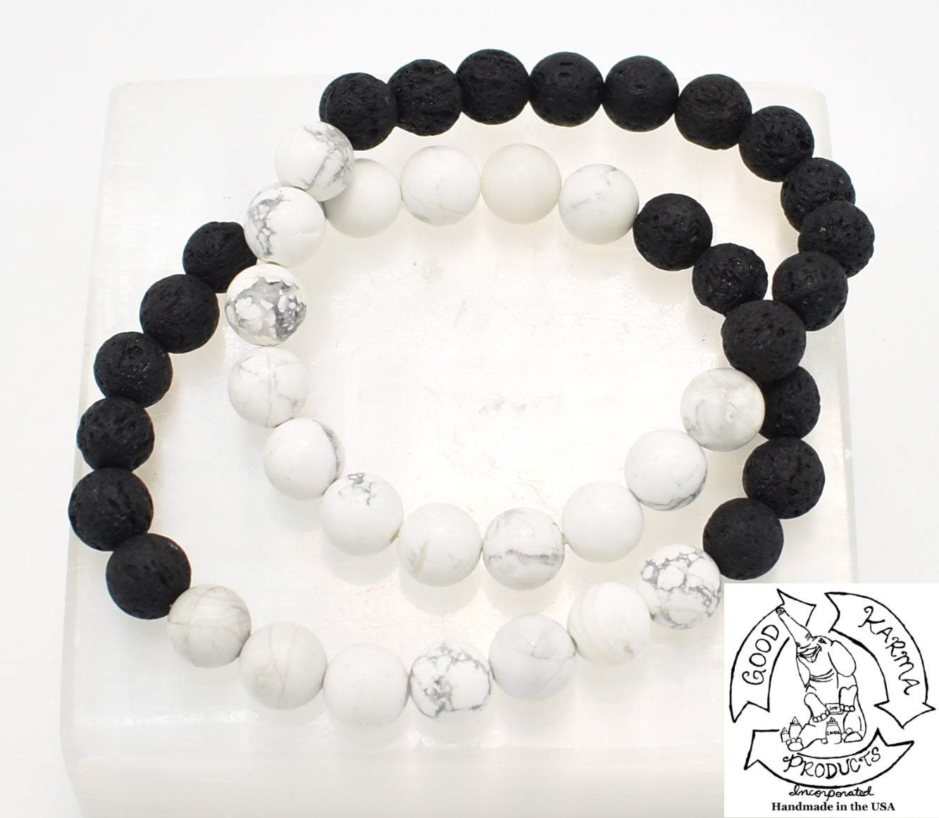 White Howlite Crystal Bracelet 1 for $15 Howlite... - Depop