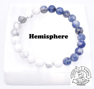 "Calming Balance" Howlite and Sodalite Handmade Stone Bracelet.