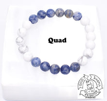 Load image into Gallery viewer, &quot;Calming Balance&quot; Howlite and Sodalite Handmade Stone Bracelet.
