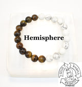 Tiger Eye and Howlite Bracelet Handmade