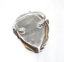 Load image into Gallery viewer, Vintage Unique Sterling Silver and Onyx Ring - Size 9
