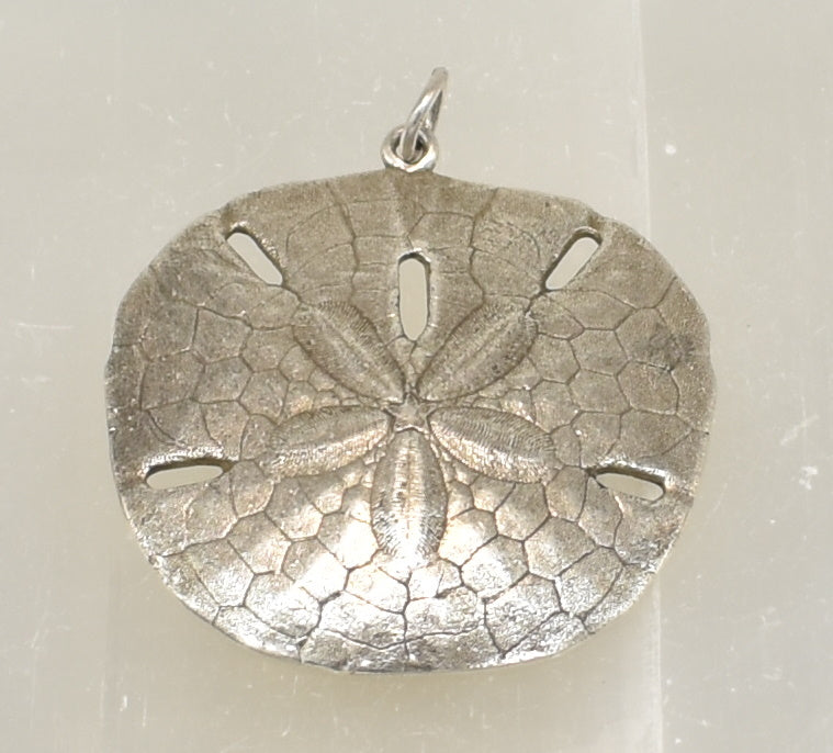 Retired James Avery Large Sand Dollar Sterling Silver Pendant