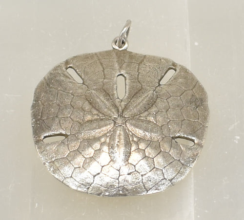 Retired James Avery Large Sand Dollar Sterling Silver Pendant