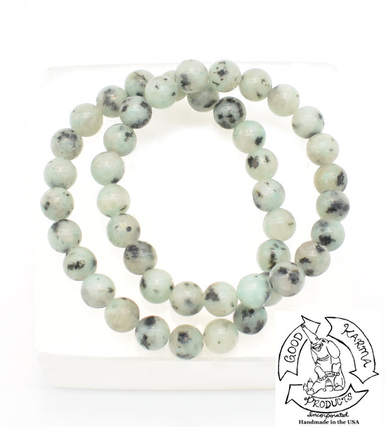 "Refining" - Kiwi Jasper Stone Bracelet