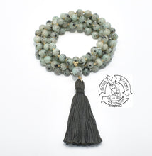 Load image into Gallery viewer, &quot;Cleansing Balance&quot;- Kiwi Jasper Handmade 108 Stone Mala
