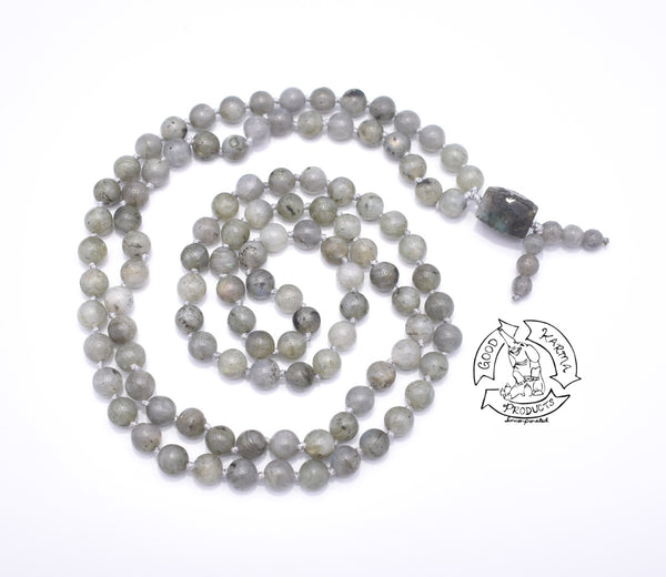 "Awakened" - Labradorite Handmade 108 Stone Japa Mala