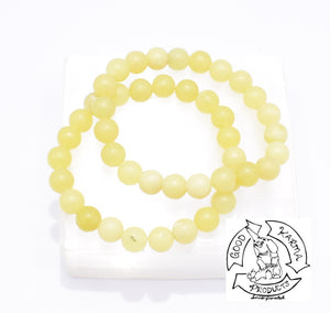 Handmade Lemon Jade Stone Bracelet