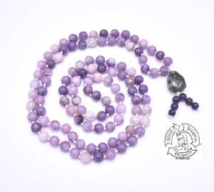 "Altering" - Lepidolite Handmade 108 Stone Bead Mala