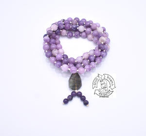 "Altering" - Lepidolite Handmade 108 Stone Bead Mala
