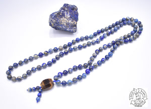 "Enduring Visualization" - Lapis Lazuli Handmade 108 Stone Mala