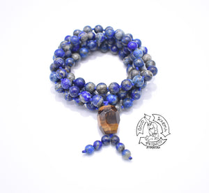 "Enduring Visualization" - Lapis Lazuli Handmade 108 Stone Mala