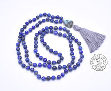 Load image into Gallery viewer, Natural Stone Japa Mala made with Lapis Lazuli.
