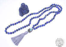 Load image into Gallery viewer, Handmade Japa Mala made with Lapis Lazuli.
