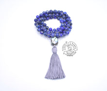 Load image into Gallery viewer, 108 Stone Japa Mala made with Lapis Lazuli.
