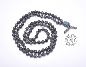 "Awakened Connection” - Larvikite Handmade 108 Stone Japa Mala