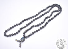 Load image into Gallery viewer, &quot;Awakened Connection” - Larvikite Handmade 108 Stone Japa Mala
