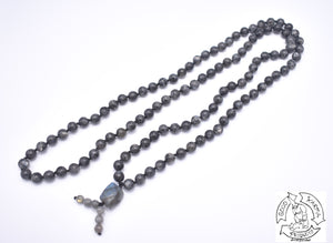 "Awakened Connection” - Larvikite Handmade 108 Stone Japa Mala