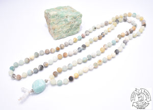 "Soothing"- Matte Amazonite Handmade 108 Stone Mala