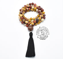 Load image into Gallery viewer, Mala Handmade with 108 Mookaite Stone Beads
