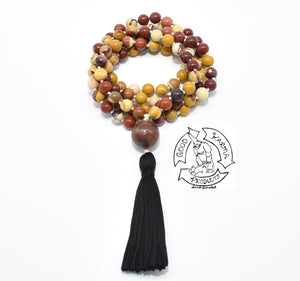 Mala Handmade with 108 Mookaite Stone Beads