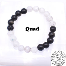 Load image into Gallery viewer, &quot;Protecting Moon&quot; - Moonstone and Golden Obsidian Handmade Stone Bracelet
