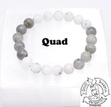 "Awakening Moon" Labradorite and Rainbow Moonstone Handmade Stone Bracelet