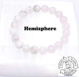 "Nourishing Love" Rainbow Moonstone and Rose Quartz Handmade Stone Bracelet