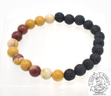 "Strengthening Diffuser" - Mookaite and Lava Stone Bracelet