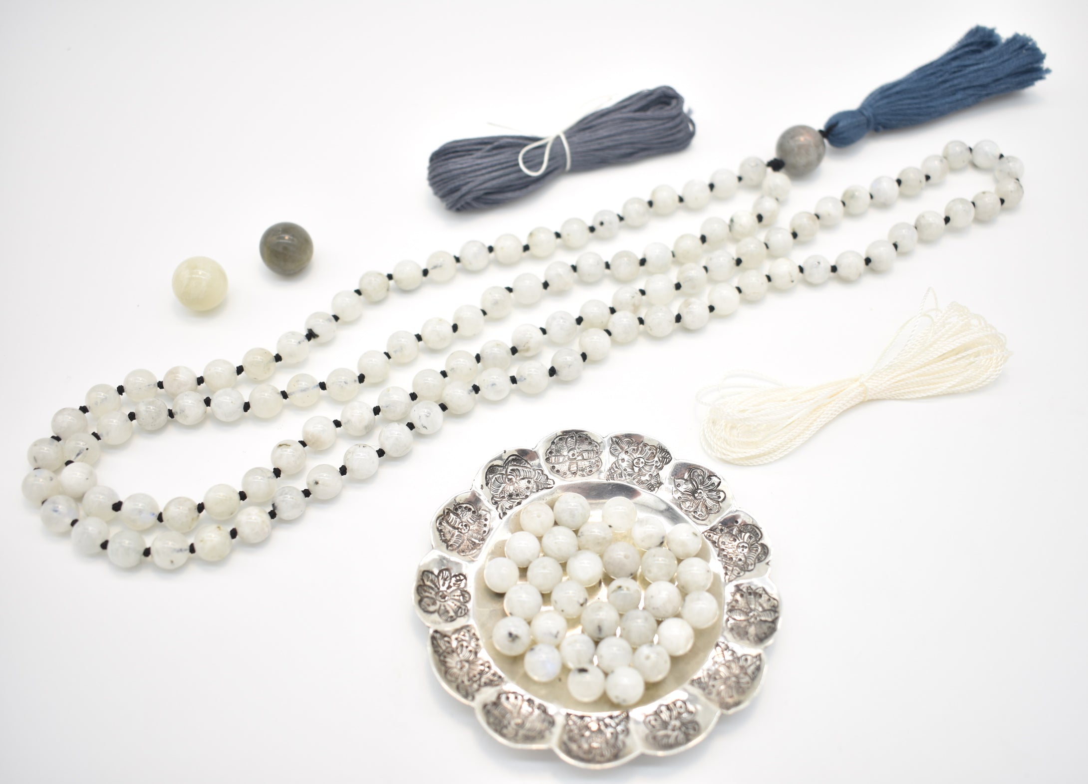 Premium Good Karma Products Moonstone Mala Kit