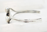 Mother of Pearl Sterling Silver Southwest Style Cuff Bracelet