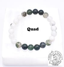 Load image into Gallery viewer, &quot;Abounding Moon&quot; - Moonstone and Moss Agate Handmade Stone Bracelet
