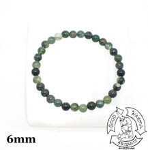 Load image into Gallery viewer, Moss Agate Stone Bracelet 6mm
