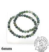 Moss Agate Stone Bracelets 6mm