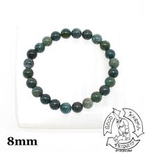 Load image into Gallery viewer, Moss Agate Stone Bracelet 8mm
