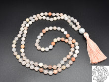 Load image into Gallery viewer, Handmade Japa Mala made of Peach Aventurine.
