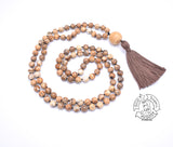 "Harmonizing" - Picture Jasper Handmade 108 Stone Japa Mala