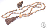 "Harmonizing" - Picture Jasper Handmade 108 Stone Japa Mala