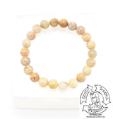 "Easing" - Peach Moonstone Stone Bracelet