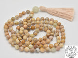 Peach Moonstone Handmade Mala